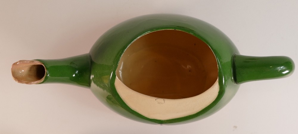 Wileman & Co (Foley) Intarsio character tea pot, Kruger pattern 3246 and Foley lamp base, bamboo - Image 4 of 6
