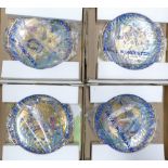 Four Boxed Royal Worcester Legends of the Nile Plates to include Tutankhamun and His Queen,
