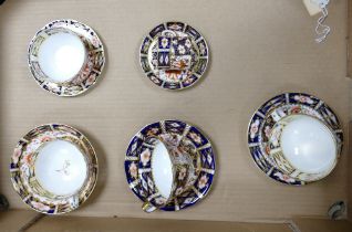 A collection of Royal Crown Derby to include various cups and saucers all in the 2451 pattern ( 1