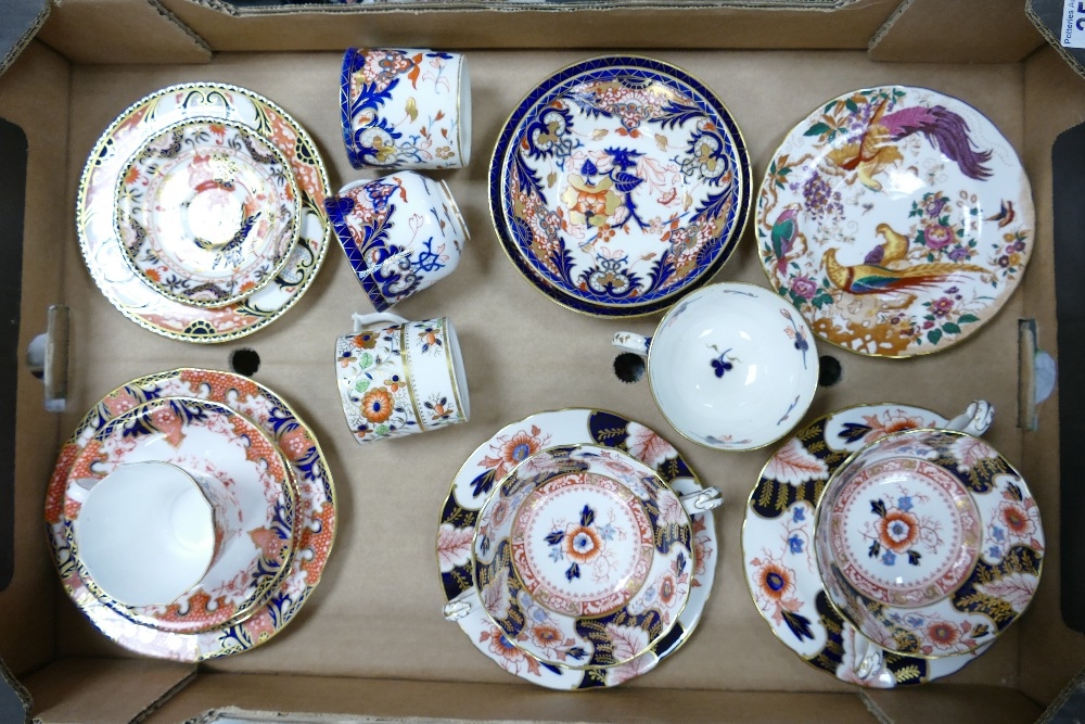 A collection of Royal Crown Derby to include Battersea twin handled soup dish & saucer x 2 , 2712