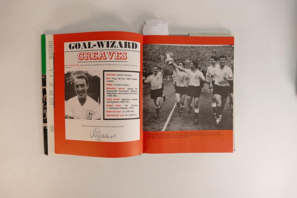 A collection of 1960's football books including FA Book for Boys 21 1968, Soccer the International - Image 18 of 23