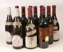 A collection of Wine to include 1999 Gevrey Chambertin Domaine Robert Gibourg 750ml, 1999 Ladoix