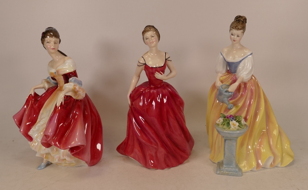 Royal Doulton lady figures Southern Belle HN2229, Innocence HN2842 and Alexandra HN3286 (3)