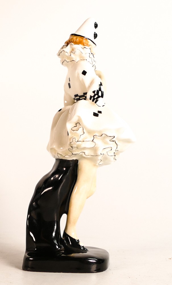 Royal Doulton Art Deco figure Pierrette HN644, dated 1927. Good condition, some light crazing to - Image 4 of 5