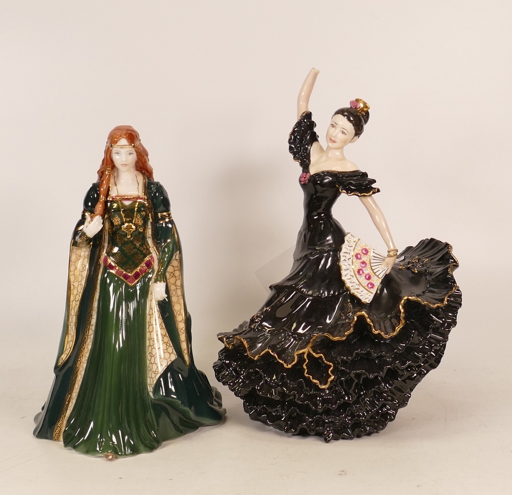 Royal Worcester limited edition lady figure The Princess of Tara (hair damaged but piece present)