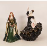 Royal Worcester limited edition lady figure The Princess of Tara (hair damaged but piece present)