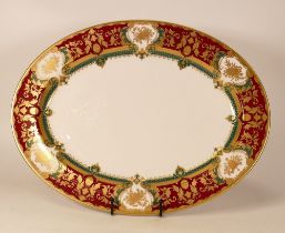 Large De Lamerie Fine Bone China heavily gilded Special Commission for Sergey & Galina Tulub