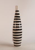 Lorna Bailey Limited Edition 3/50 Small Bandero Vase, Febuary 2005, with certificate, height 26.5cm