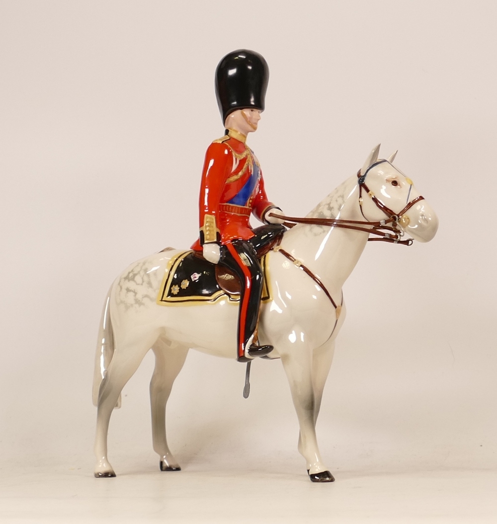 Beswick H.R.H. Duke of Edinburgh on Alamein: model No. 1588, grey horse, gloss, 26.7cm high.