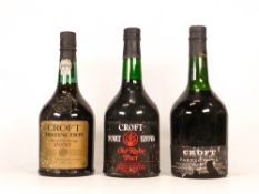 Three bottles of 70cl Croft Vintage Port (3)