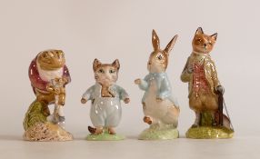 A collection of Beswick Beatrix Potter BP4 to include Mr Tod, Tom Kitten, Peter Rabbit & Mr Jeremy