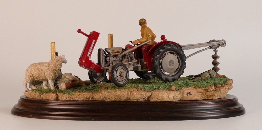 Country Artists Tractor Models 'Securing the Field', by Keith Sherwin, limited edition, length of - Image 4 of 5