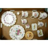 A collection of Royal Crown Derby to include Derby Posies graduated jugs, Derby Days scalloped