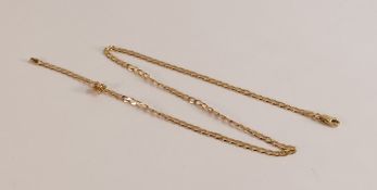 9ct gold 16 inch necklace, 5.1g.