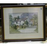 Doris Brown S.W.A (1933-2023). 'Colwith, Cumbria' View of a Old Style Country Home. Watercolour on