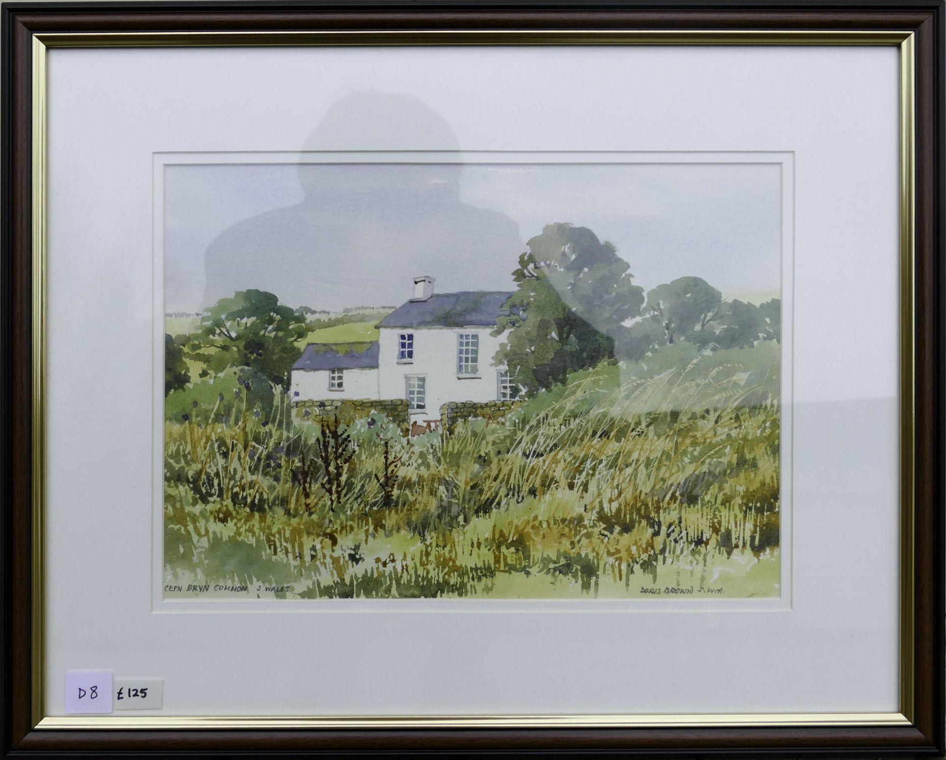 Doris Brown S.W.A (1933-2023) 'Cefn Bryn Common S. Wales' Countryside Cottage Scene. Watercolour - Image 2 of 8