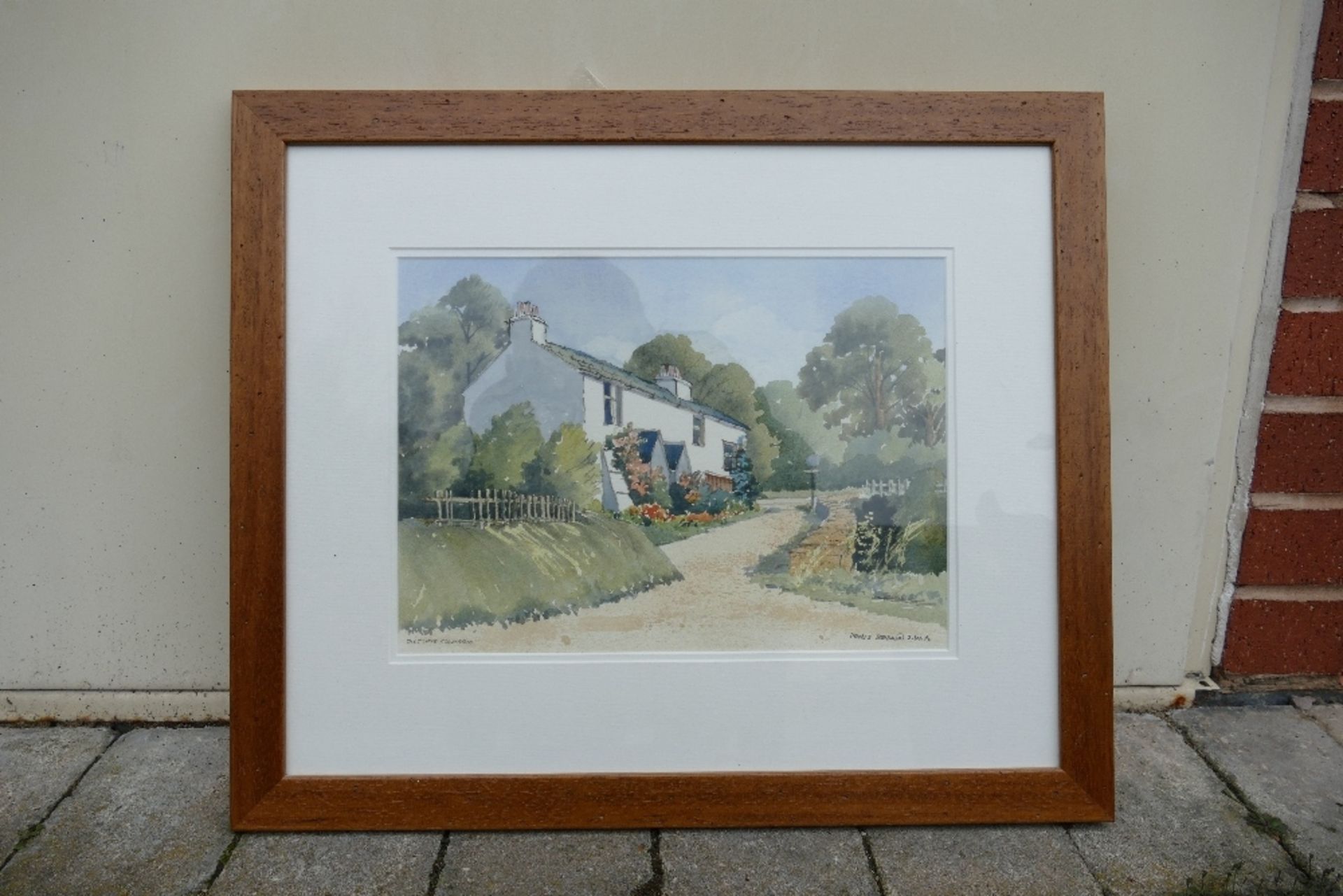 Doris Brown S.W.A (1933-2023). 'Outgate Cumbria' View of a Rural Cottage. Watercolour on Paper, - Image 3 of 8