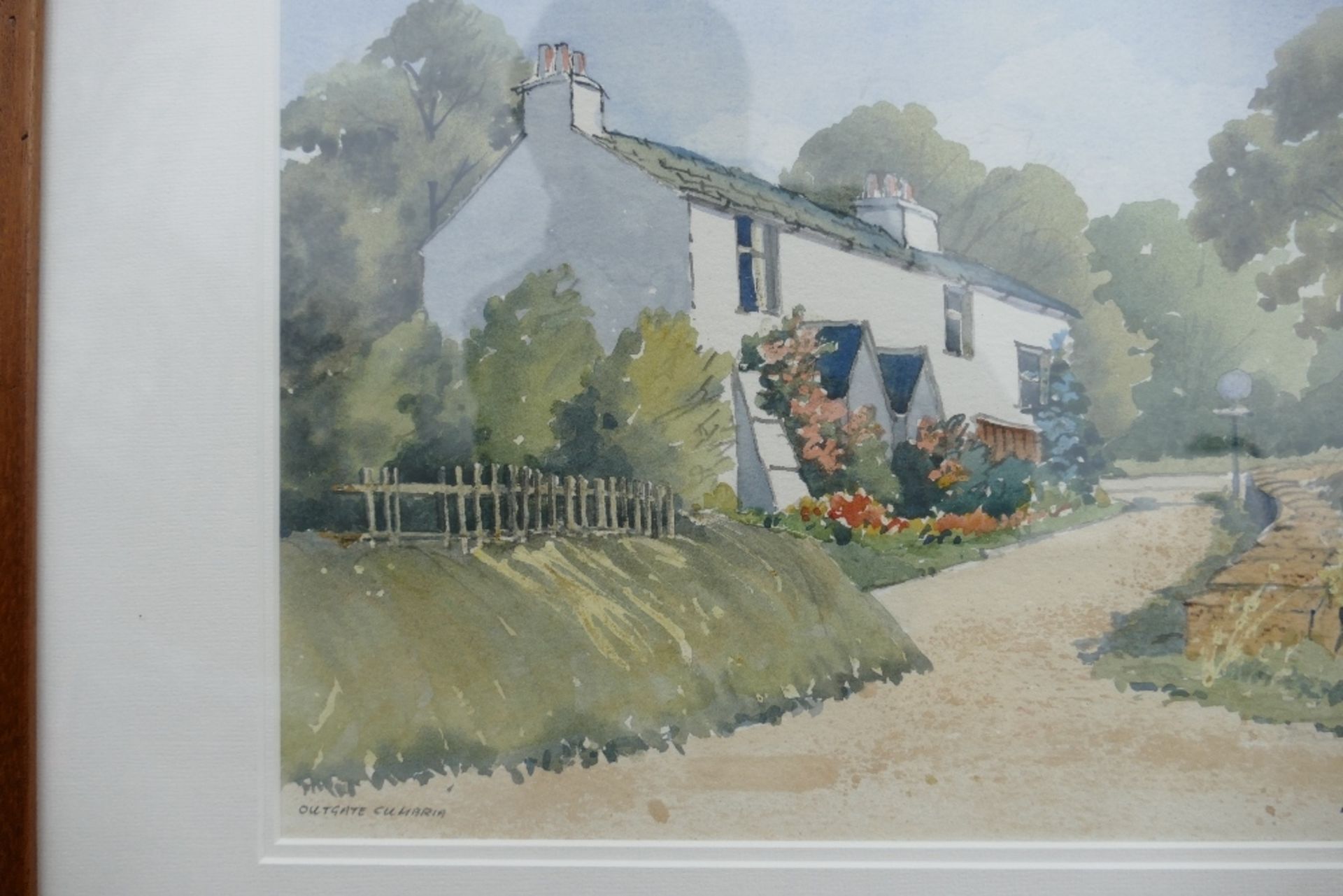 Doris Brown S.W.A (1933-2023). 'Outgate Cumbria' View of a Rural Cottage. Watercolour on Paper, - Image 5 of 8