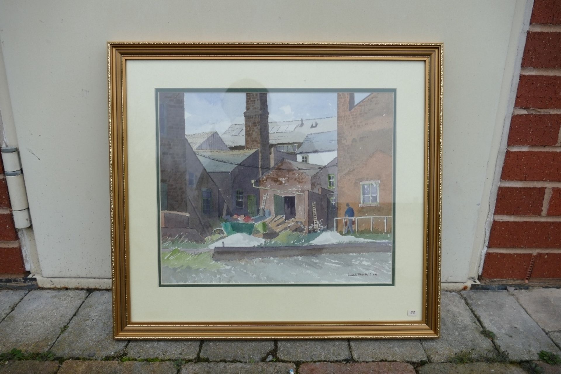 Doris Brown S.W.A (1933-2023) 'Potter's Wharf. Longport'. Watercolour on Paper, signed lower - Image 2 of 10