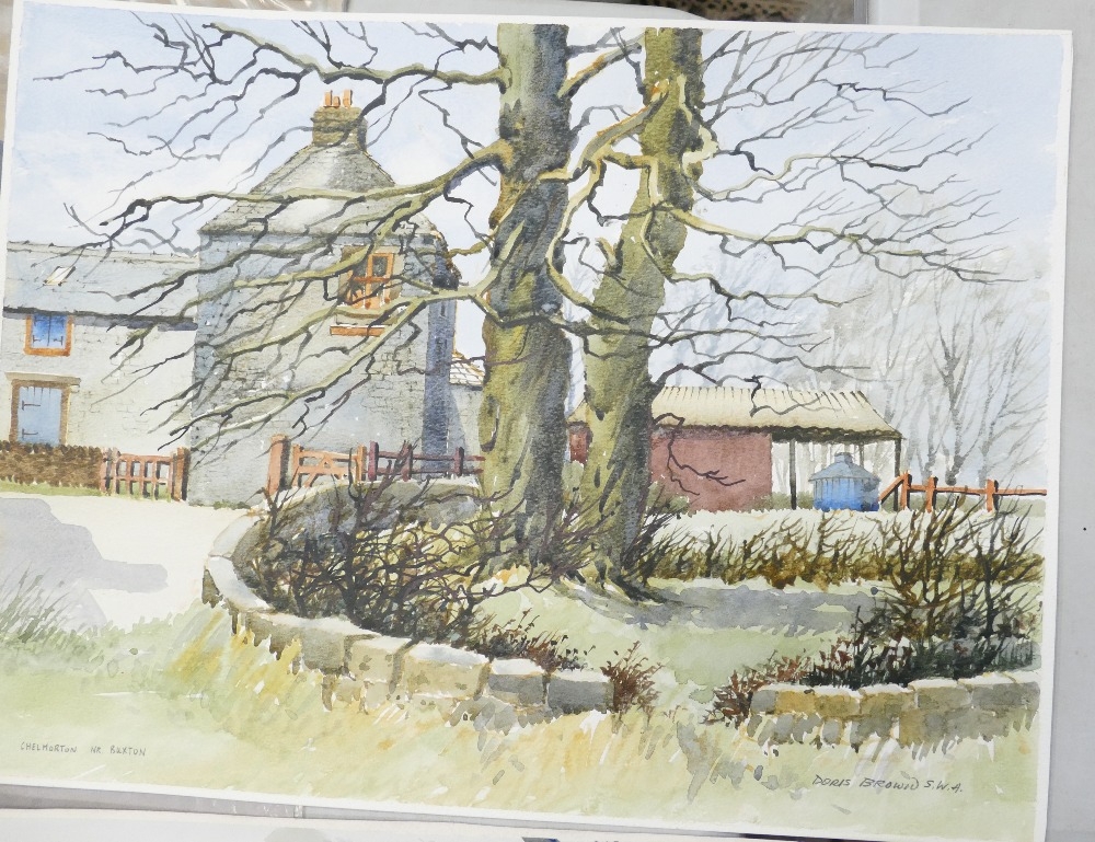 Doris Brown S.W.A (1933-2023) Eleven Landscapes, Coastal and Rural Scenes. Watercolour on paper, - Image 4 of 7