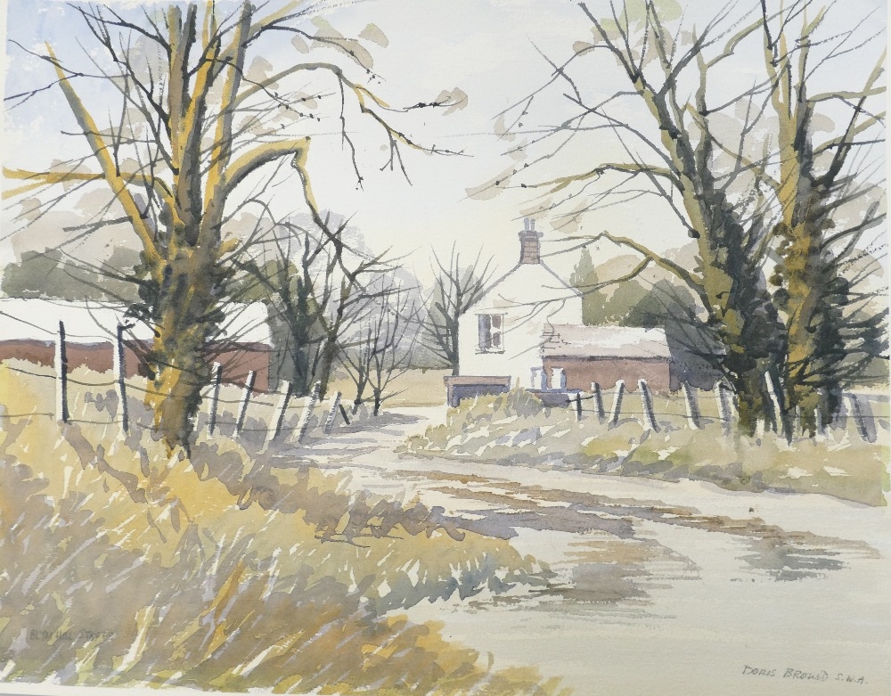 Doris Brown S.W.A (1933-2023) Eleven Landscapes, Coastal and Rural Scenes. Watercolour on paper, - Image 6 of 7