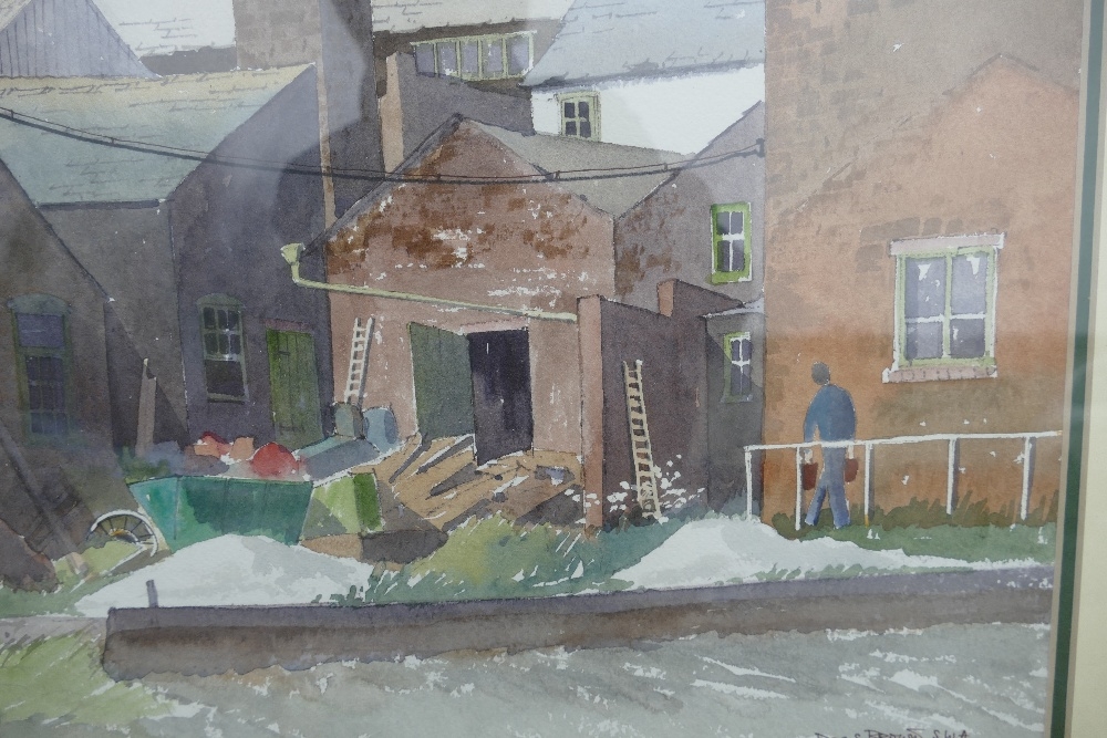 Doris Brown S.W.A (1933-2023) 'Potter's Wharf. Longport'. Watercolour on Paper, signed lower - Image 4 of 10