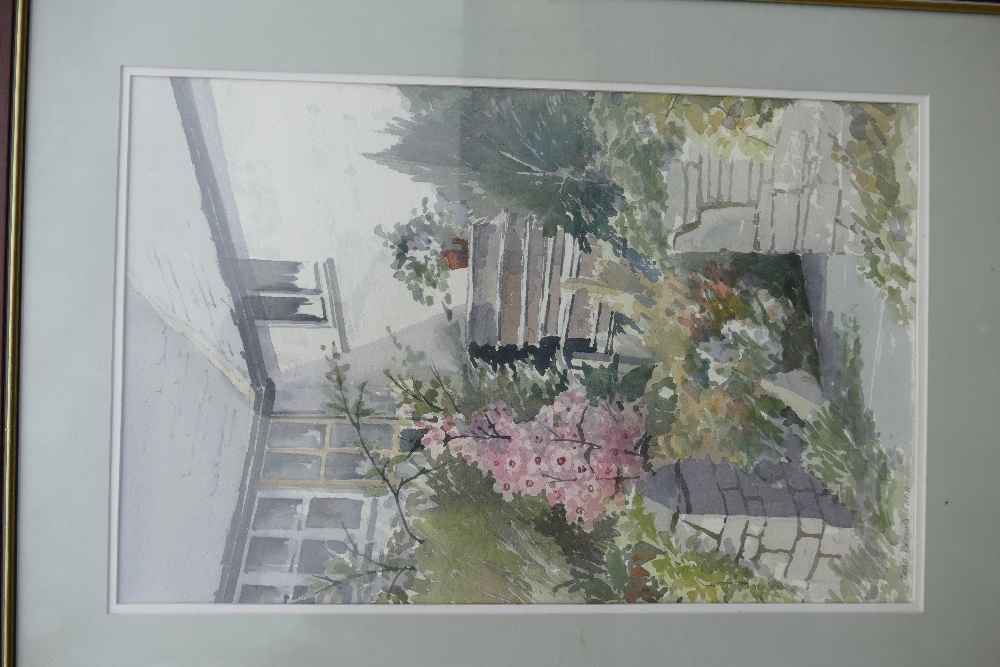 Doris Brown S.W.A (1933-2023) Cottage Garden Scene. Watercolour on Paper, signed lower left 'Doris - Image 5 of 8