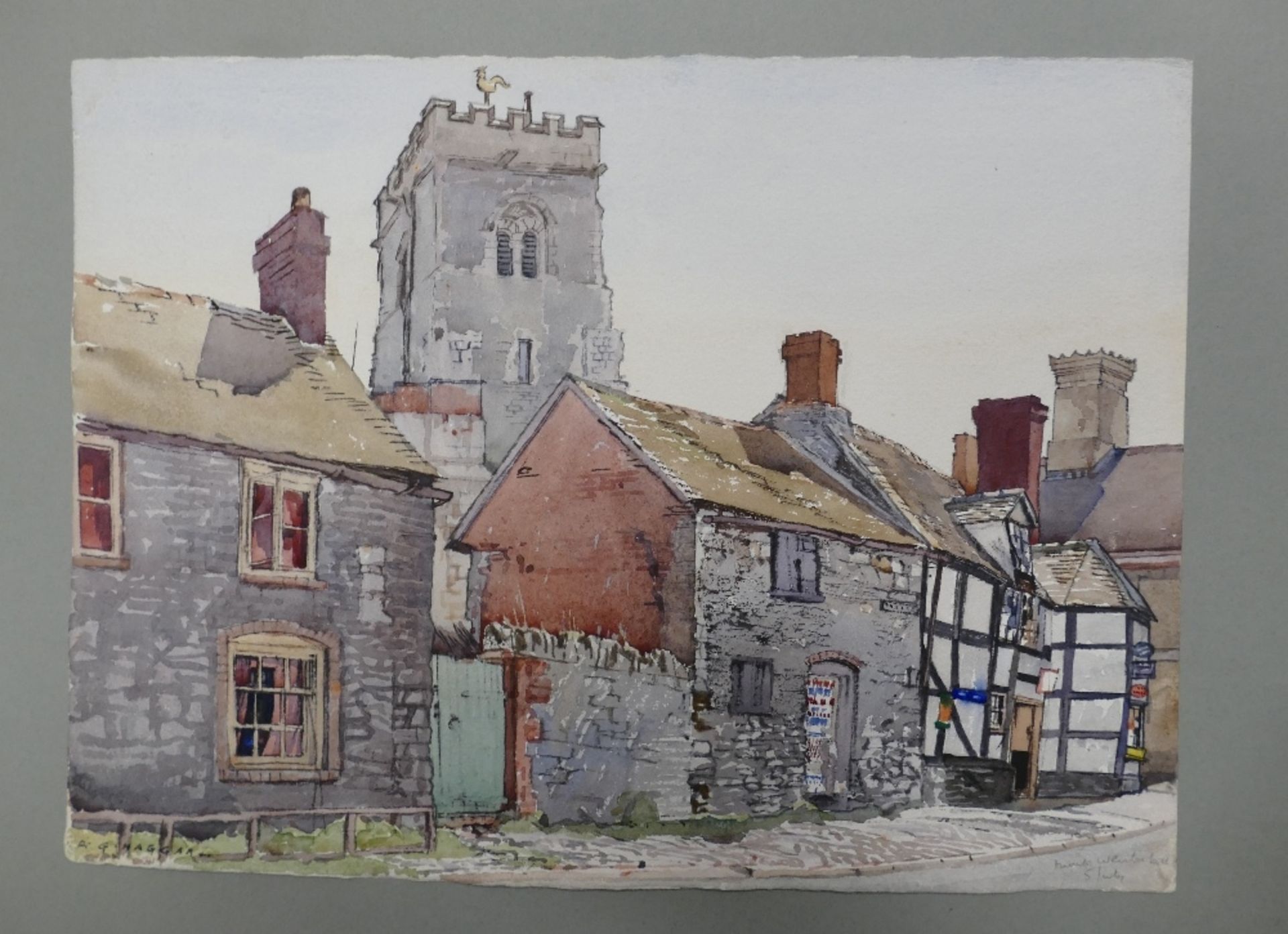 Reginald George HAGGAR (1905–1988) 'at Much Wenlock, Shropshire', Watercolour on paper, unmounted.