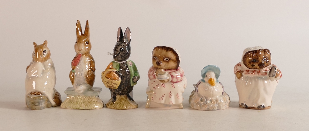 A collection of Beswick Beatrix Potter BP3 to include Little Black Rabbit, Chippy Hackee, Fierce Bad