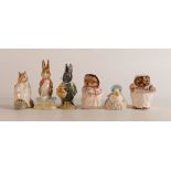 A collection of Beswick Beatrix Potter BP3 to include Little Black Rabbit, Chippy Hackee, Fierce Bad