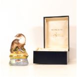 Moorcroft enamel Otter Bonbonniere by Faye Williams , Limited edition 41/100. Boxed with