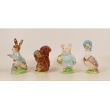 A collection of Beswick Beatrix Potter BP3 to include Peter Rabbit, Little Pig Robinson, Jemima