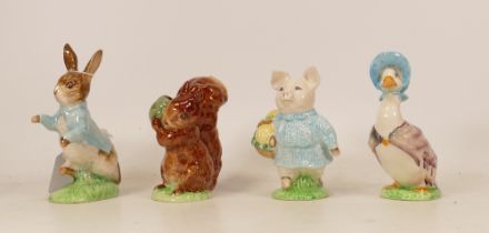 A collection of Beswick Beatrix Potter BP3 to include Peter Rabbit, Little Pig Robinson, Jemima