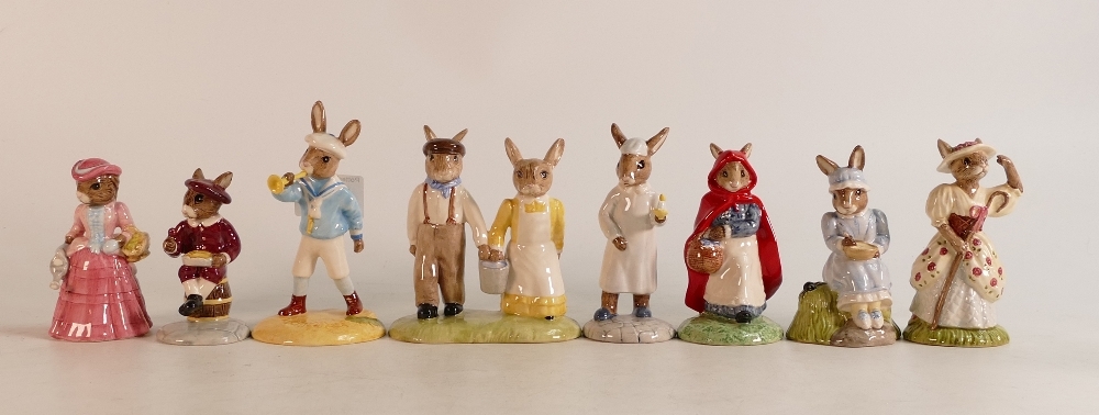 Royal Doulton Bunnykins from the Nursery Rhymes collection: Little Bo Peep DB220, Little red