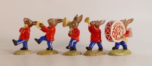 Royal Doulton Bunnykins figures Oompah Band to include Drummer DB26 Sousaphone DB23 Drum-Major