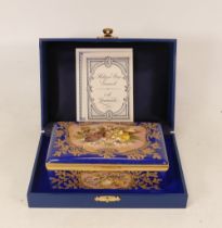 Large Halcyon Days enamelled limited edition box Waltz of the flowers in D Major from The