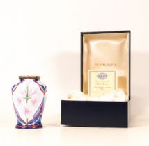 Moorcroft enamel Atlantica vase by Faye Williams , Limited edition 45/50. Boxed with certificate.