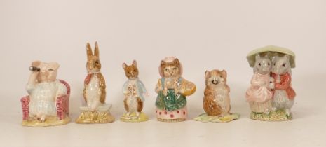 A collection of Beswick Beatrix Potter BP3 to include Little pig Robinson Spying, Fierce Bad Rabbit,
