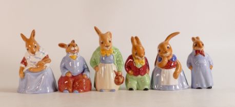 A collection of Royal Doulton large Bunnykins figures: Comprising Mother DB472, Billy DB476,