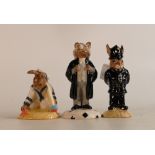 Royal Doulton Bunnykins figures Policeman DB64, Sailor DB166 and Lawyer DB214, boxed (3)