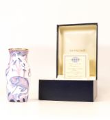 Moorcroft enamel Hesperian vase by R Douglas Ryder , Limited edition 93/200. Boxed with certificate.