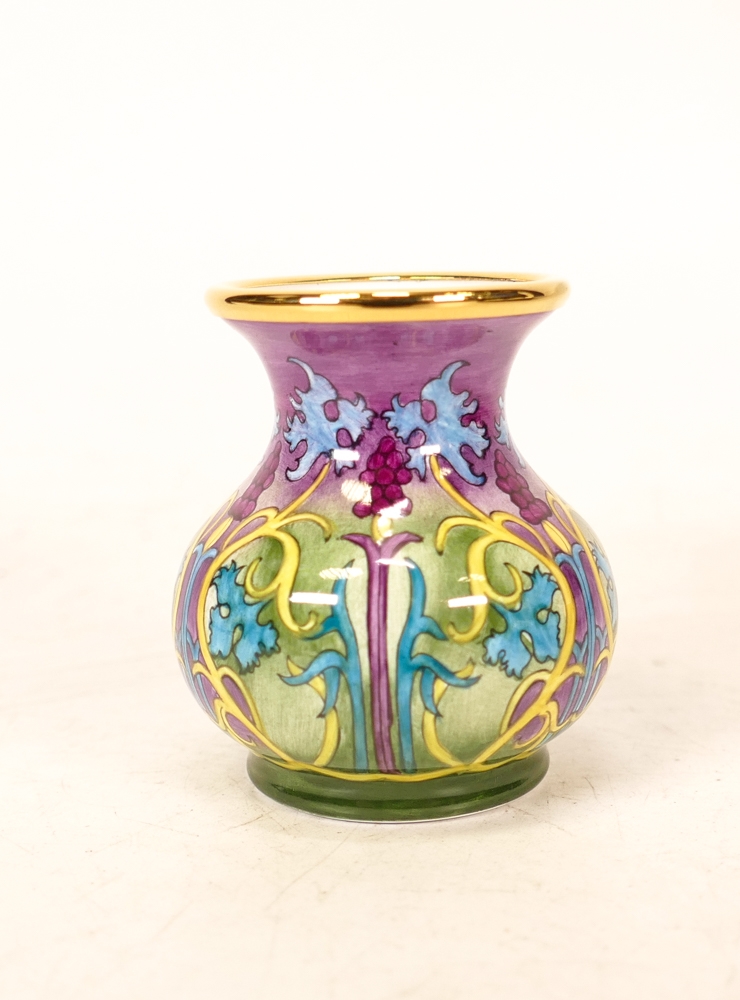 Moorcroft enamel Keepsake yellow vase by Faye Williams , Limited edition 5/25. Boxed with - Image 3 of 6