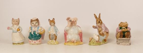 A collection of Beswick Beatrix Potter BP3 to include Little Pig robinson Spying, Mr Benjamin