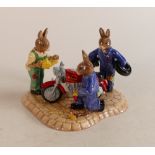 A Royal Doulton Bunnykins tableaux Ready to Ride DB363. Limited Edition 368 of 1500, boxed with