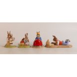 Royal Doulton Bunnykins limited edition figures On Line DB238, Tennis and Strawberries DB27 &