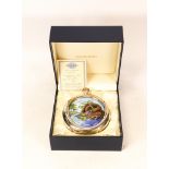 Moorcroft enamel and silver Otter hip flask by Amanda Rose , Limited edition 9/75. Boxed with