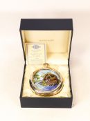 Moorcroft enamel and silver Otter hip flask by Amanda Rose , Limited edition 9/75. Boxed with
