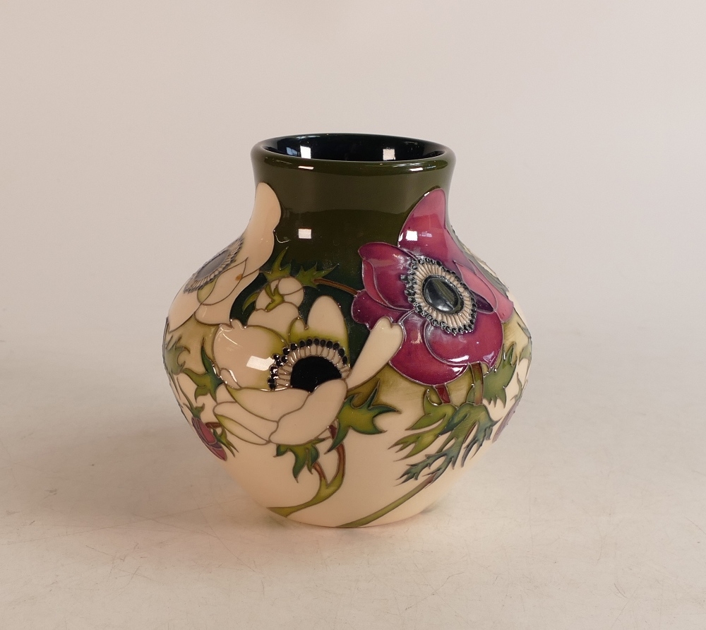 Moorcroft him & her vase. Dated 2017, number 68, signed by Nicola Slaney. Height 12.5cm