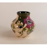 Moorcroft him & her vase. Dated 2017, number 68, signed by Nicola Slaney. Height 12.5cm