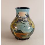 Moorcroft Islay bulbous vase, dated 1998, badly crazed, height 24cm